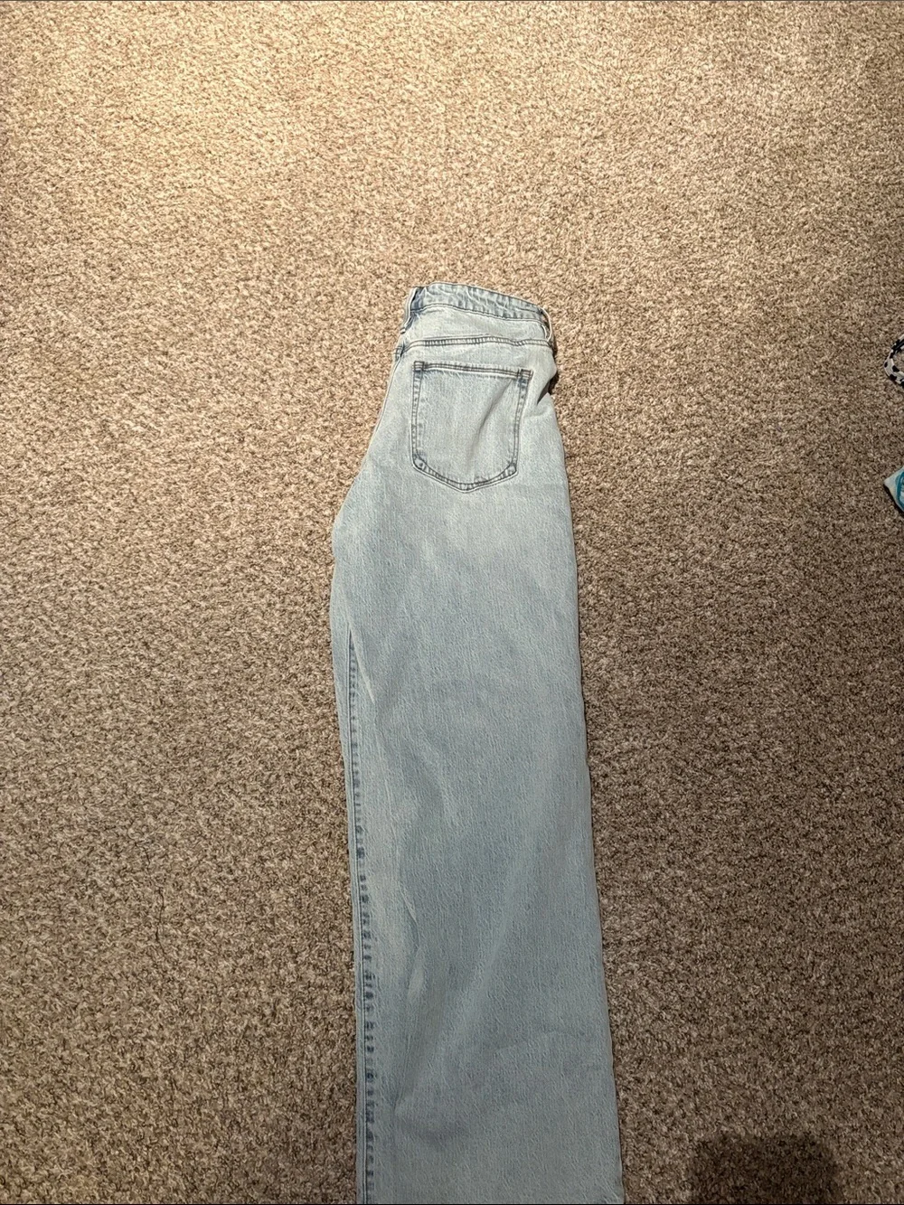 Fashion Nova Light Blue High-Waist Straight Leg Women’s Jeans